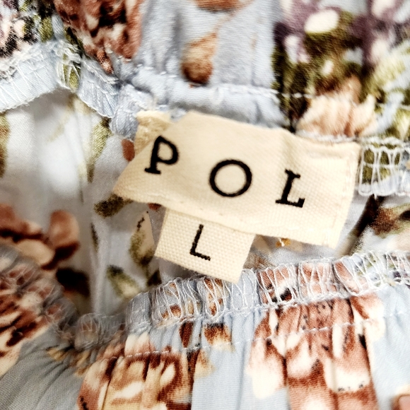 Festival Floral Split Leg Pants Sz L - Picture 6 of 7